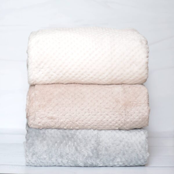 ECL-M-003-Soft Waffle Weave - Plush Fleece Blanket
