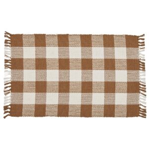 PD-113-01BR-Wicklow Yarn Placemat - Brown and Cream