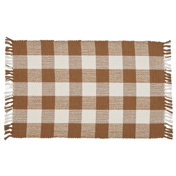 PD-113-01BR-Wicklow Yarn Placemat - Brown and Cream