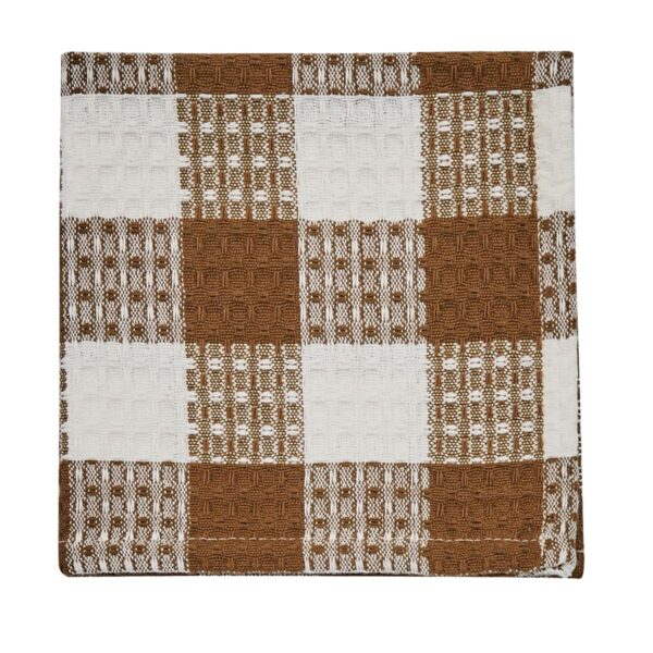 PD-113-180BR-Wicklow Dishcloth - Brown and Cream